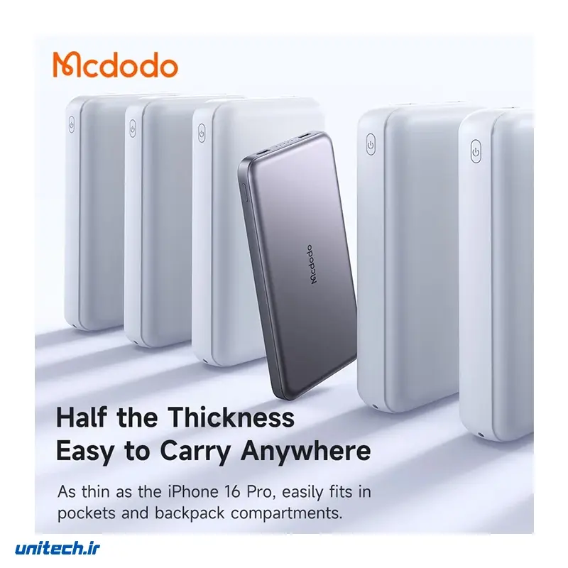 پاوربانک 20 وات مک دودو مدل MC464 ظرفیت 10000 میلی آمپر ساعت6